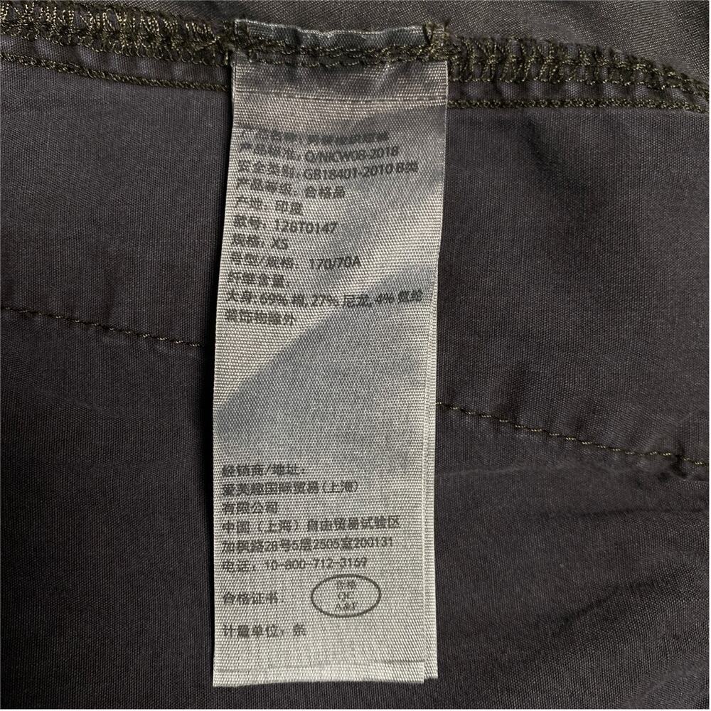 Abercrombie & Fitch XS Stretch Pull On Shorts Zip Pocket Dark Gray - Picture 8 of 11